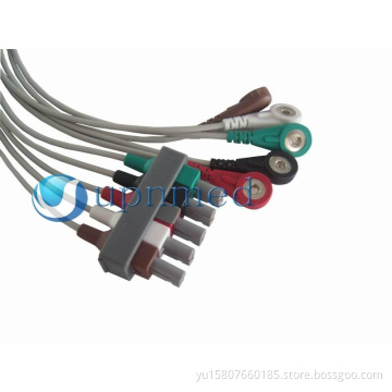 Philips 5 leads ecg cable with leadiwres